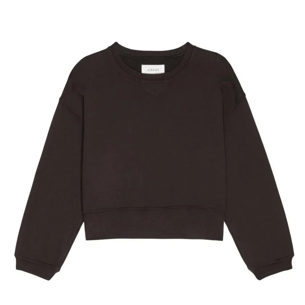 THE GREAT. The League Sweatshirt, Brown, Small - Picture 3 of 7